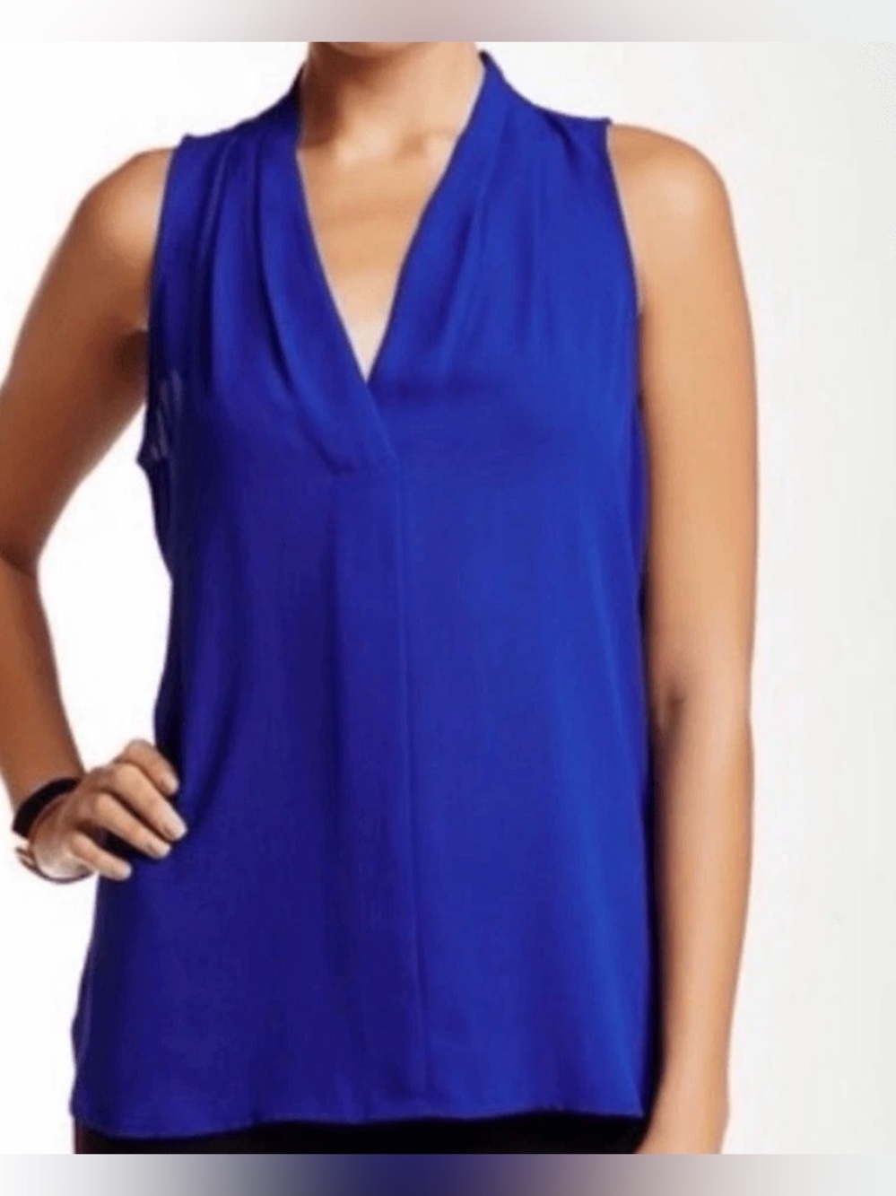 Vince Camuto Royal Blue Sleeveless Blouse Size XL